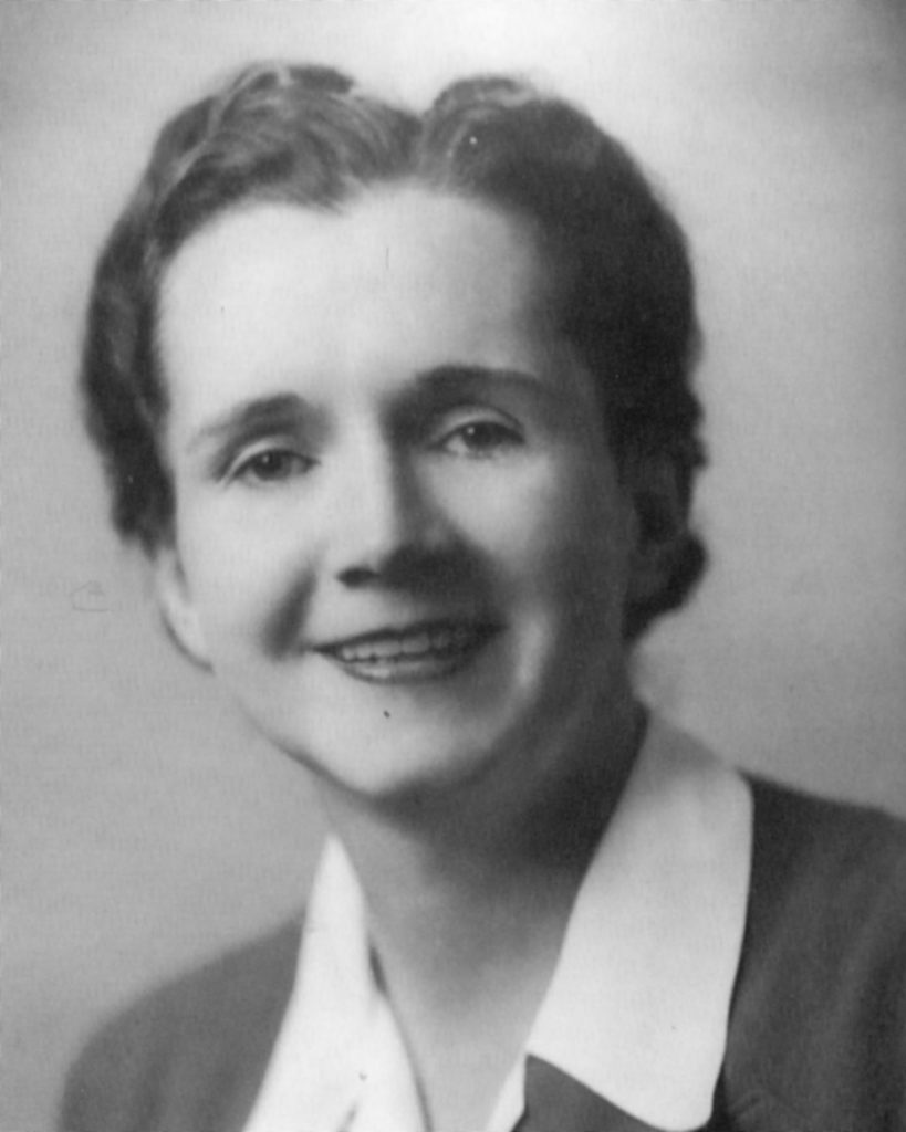 Rachel Carson in 1944 toward the end of her career with the U.S. Fish and Wildlife Service. 