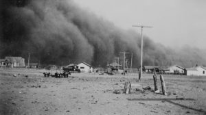 Dust storm in Baca County, Colorado, 1936. (D.L. Kernodle, courtesy of the Library of Congress) 